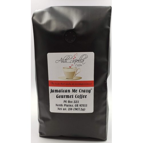 Ahh.Cupella Premium Gourmet Jamaican Me Crazy Flavored Ground Coffee, 32oz bag