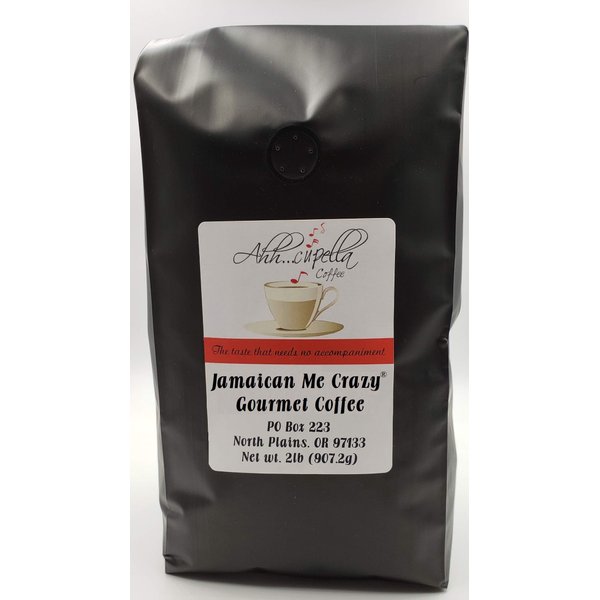 Ahh.Cupella Premium Gourmet Jamaican Me Crazy Flavored Ground Coffee, 32oz bag