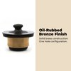 Oil-Rubbed Bronze Tub Drain Stopper Kit - Bathtub Drain, Bushing, Face Plate, and Conversion Kit with Three Screws Bathtub Drain Kit - All Brass Construction with Conversion Parts