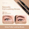 Frankie Rose Cosmetics Brow Defining Pencil - Defines, Shapes & Fills Brows – Water Resistant, Creamy Light Brown Eyebrow Pencil For Natural Looking & Well-Defined Brows