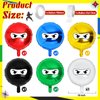 Hungdao 6 Pcs 21 Inches Ninja Balloons Colorful Ninja Theme Party Supplies Ninja Aluminum Film Balloon Birthday Party Favors