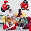 Video Game Party Balloons Set Game Birthday Party Balloons Game Theme Balloons Decorations Gaming Black Latex Balloons for Teens Player Birthday Party Supplies, 36 Pieces (Red, Black, White)