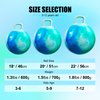 INPODAK Hopper Ball 18 Inch Bouncy Balls with Handle for Kids, Hippity Hop Jumping Hopping Toy for Boys Girls Ages 3-6 Include Pump and Gift Box