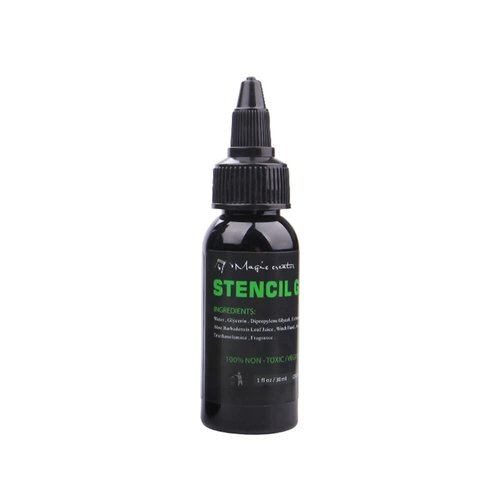 Illusionist Magic Creator Tattoo Stencil Transfer Gel Solution- Produces Dark & Clean Stencils - Lasts All Day (1 Ounce)