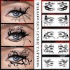 10 Pairs Halloween Eye Shadow Temporary Tattoos Eyeliner Tattoo Stickers Spider Web Bat Pattern Eyeliner Fake Tattoos for Women Men Face Eye Makeup Halloween Decals Party Supplies