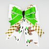 Football Unicorn Equestrian Hair Bows-Available on French Barrette, Alligator Clip (French Barrette)