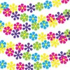Thenshop 5 Pack Flower Paper Garland Kit Decorations 60's Hippie Party Banners Mini Retro Flower Cutouts Banners Hanging Swirl Peace and Love for Birthday Baby Shower Home Classroom Favor Supplies