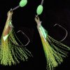 Fishing Bait Rig Saltwater Fishing Rigs- 5/15packs Pompano Rigs Saltwater Flounder Rigs with Mono Leader Swivel Fish Skin Fishing Rigs for Flounder Sea Bass Halibut Black Pompano Fish