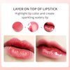 Blopuivo Fat Lip Oil Lip Stain,6 Colors Lip Oil Plumping Lip Glaze, Hydrating Lip Glow Oil,Shiny Transparent Lipstick,Long Lasting Nourishing Fresh Clear Lip Care (6pcs)