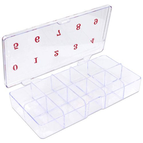 1p Empty Storage Box Case Container Compartment for Nail Art Tips