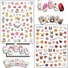 Cute Dog Nail Art Stickers, Cartoon Dog Nail Decals, 3D Puppy Self-Adhesive Sticker Design Holographic Animal Nail Art Decal Supplies for Women Girls Manicure Charms Decoration DIY Nail Sticker
