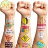 Motivational Quotes Temporary Tattoos Stickers Inspirational for Women Adults Teens Student Kids 96PCS Tattoo Birthday Party Supplies Favors Decorations School Classroom Prizes Rewards Gifts Ideal