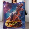 Gyejip Dinosaur Throw Blanket Dinosaur Gifts Toys for Kids Boys Dinosaur Pictures Decor Birthday Christmas Halloween Valentine's Day Easter Teenager Child Gift Flannel Fleece 40"x50"
