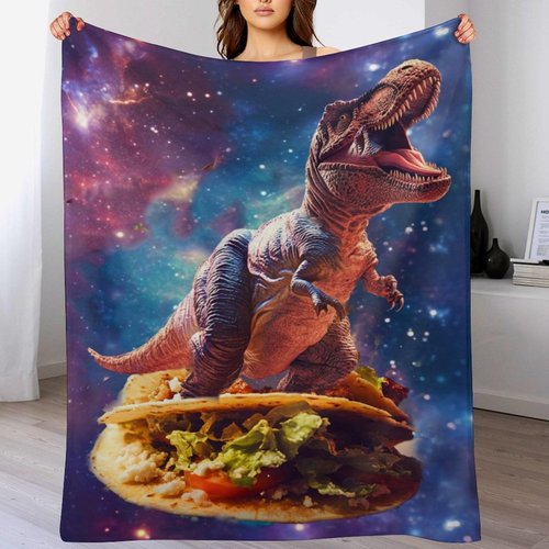 Gyejip Dinosaur Throw Blanket Dinosaur Gifts Toys for Kids Boys Dinosaur Pictures Decor Birthday Christmas Halloween Valentine's Day Easter Teenager Child Gift Flannel Fleece 40"x50"