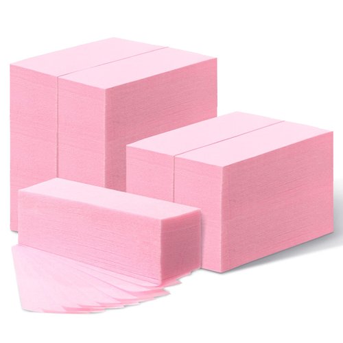 1000 Pieces 10 x 3.8 cm Non Woven Body and Facial Wax Strips for Hair Removal Waxing Strips Epilating Wax Strip for Women, 1.5 x 3.9 Inch (Pink)