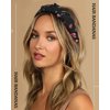 AWAYTR 3pcs Hair Bandana for Women Girls Hair Scarf Headband Bandana Double Layer Triangle Head Kerchief Boho Hair Band (White/Black/Pink)
