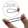 Dofash 2 * 75MM Snag-free Elastic Hair Ties Rubber Bands for Hair Elastic Hair Bands Hair Rubber Bands Hair Elastics for Women's Hair - 150pcs (Black)