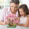 NEWABWN Cherry Blossom Bonsai Tree Mini Micro Building Set, Japanese Sakura Tree House Model Sets for Adults, Flowers House Mini Bricks Building Kit, Creative Gift Toys for Kids 12-14 (2028PCS)