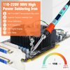 Soldering Iron Kit, 90W LED Digital Soldering Iron Soldering Gun kit with Ceramic Heater, 110-220V Adjustable Temperature Soldering Welding Iron Kit, Auto-sleep, Thermostatic Design