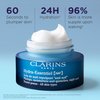 Clarins Hydra-Essentiel Night Cream | Intense Hydrating Moisturizer | 60 Seconds to Plumper Skin* | 24H Hydration* | Double Dose Of Hyaluronic Acid | Vegetal Squalane | All Skin Types | 1.7 Oz
