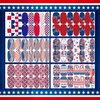 TailaiMei 12 Sheets 4th of July Nail Wraps Stickers, Patriotic Nail Polish Strips Self-Adhesive Full Wraps with 2 pcs Nail Files for Independence Day American Flag DIY Nail Art Design