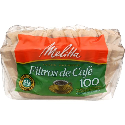 Melitta Inc, Coffee Filter Basket 8 to 12 Cup, 100 Count