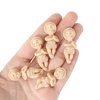 ZYFLSQ 24 Pcs King Cake Baby Jesus Figure, 1.5'' King Cake Babies Plastic Jesus Doll with Gift Bag, Mini Jesus Figurines in Bulk for Mardi Gras Party King Cake Toppers Decorations Epiphany Gifts