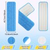 18 inch Microfiber Mop Pad for Wet Dry Mops Floor Cleaning Pads Reusable Compatible with Bona Floor Care System (5 Pack )