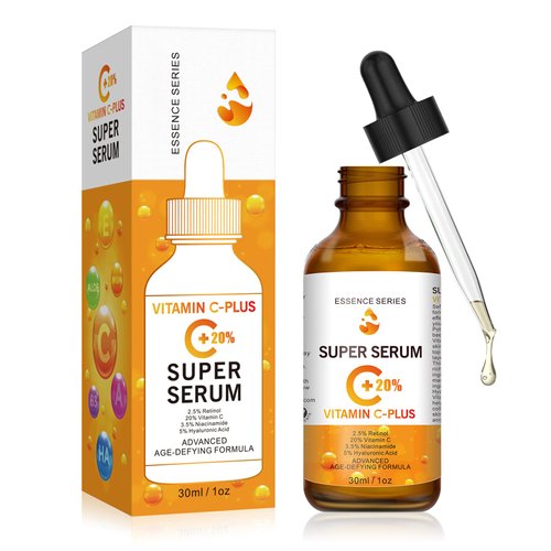 Generic Vitamin C Face Serum, Super Serum, Anti Aging Serum with Hyaluronic Acid, Vitamin E & More,Acid,Brightening Serum for Dark Spots, Even Skin Tone, Eye Area, Fine Lines & Wrinkles