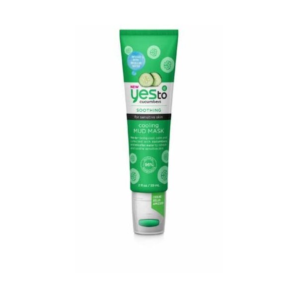 Yes To Cucumbers Soothing for Sensitive Skin Cooling Mud Mask, 2oz