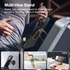 MAGDIGITEH Dual Magnetic Ring Phone Holder for MagSafe, 1/4" Screw Hole Tripod Mount, Attach Your Phone to Iron Object, Adjustable Gym Phone Stand for iPhone 16/15/14/13 Pro Max & All Phones