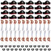 Legigo Pirate Party Set- Pirate Kids' Party Cosplay Supplies Pirate Eye Patches Inflatable Swords for Caribbean Cosplay Party (72pcs Pirate Hat Set)