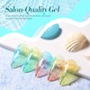 Born Pretty Jelly Gel Nail Polish Set Spring Summer Crystal Glass Translucent Pastel Gel Polish Blue Red Green Yellow Pink Soak Off UV Gel Polish 10ML 6PCS