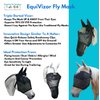EquiVizor 95% UV Eye Protection (Mini) Horse Fly Mask with Nose - Uveitis, Corneal Ulcer, Light Sensitive. Designed to Stay On Your Horse, Off The Ground.
