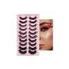 Cat Eye & Russian Mink Lashes| D Curl Fluffy Eyelashes| Fuax Mink D Curl Extension| Russian Wispie Volume Lashes| 5 Styles Mixed D Curl Mink Lash| 10 pack (Doll)