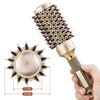 AIMIKE Nano Thermal Ceramic & Ionic Hair Brush with Boar Bristles for Styling, Volume & Shine (2.9 inch, 1.7 inch Barrel) + 4 Free Clips