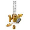 AGPTEK Mig/Tig Flow Meter Regulator, CO2 Argon Pressure Reducer Gauge Weld Flowmeter - Full Copper - 10 to 60 cfh