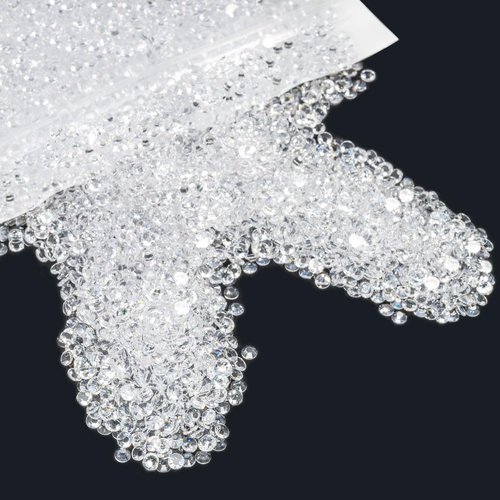 qiipii 3000PCS 5mm Transparent Resin Rhinestones for Crafting Clear Flatback Jelly Rhinestones Bulk SS20 Non-Hotfix Stones Diamonds Crystals Gems for Nails Mugs Tumblers Bottles DIY Crafts Decoration