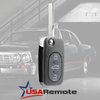 Replacement Keyless Entry Remote Flip Key Fob fits 1998 1999 2000 2001 VW Beetle, Golf, Jetta, Passat (HLO1J0959753F)