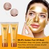 NOUSEG 2PCS Gold Foil Peel Off Mask - Peel Off Face Mask - 98.4% Gold Mask - gold face Mask - Blackhead Remover Mask And Deeply Cleans Moisturizing