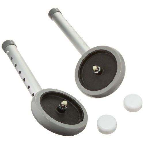 Guardian 48406 Walker Wheels, 5" Fixed Wheels, Pair