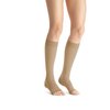 JOBST Opaque Knee High with SoftFit Technology Band, 20-30 mmHg Compression Stockings, Open Toe, Medium, Natural