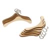 TOYANDONA 10pcs Wooden Dolls Clothes Hanger Mini Doll Hanger Doll Dress Outfit Holders Dollhouse Miniature Accessories for Doll Closets Size M