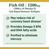 Nature's Bounty Fish Oil, Dietary Supplement, Omega 3, Supports Heart Health, 1200 Mg, 120 Rapid Release Softgels