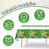 41pcs Soccer Party Supplies ,include 20 Plates, 20 Napkin and 1pcs Tablecloth,Used for Soccer Birthday Party Decoration (Green Soccer III)