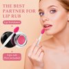 WLLHYF 5 Pcs Lip Scrub Brush Double-Sided Silicone Exfoliating Tool Mini Soft ​Lip Brush Cleaner for Men Women lightening dark lips Smoother Fuller Lip Appearance
