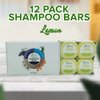 Solid Shampoo Bar And Conditioner Effect Hair Soap – 12 Pack Natural Shampoo Bars For Hair With Plant Based Essential Oils And Eco Friendly Zero Waste Biodegradable Packaging (Lemon Pack Of 12)