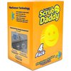 Scrub Daddy - The Original Scrub Daddy - Scratch-Free Multipurpose Dish Sponge - BPA Free & Made with Polymer Foam - Stain & Odor Resistant Kitchen Sponge (4 Count)