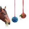 gofidin 2pcs Equine Horse and Pony Treat Ball Goat Hay Hanging Feeding Toy Sheep Feeder Feeding Dispenser Multipurpose Horse Cattle