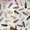 36 PCS 2 Inch Metal Snap Hair Clips Water Drop No Slip Hair Clips for Women & Girls,Strong Hold Matte Hair Clips for Thick Hair & Thin Hair,Hair Barrettes for Women.Metal Snap Hair Clips Accessories